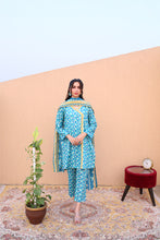 Sky Meadow Lawn Printed Suit - 3PC